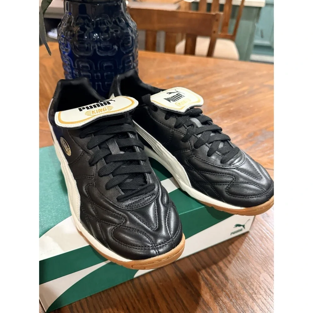 Puma King Indoor Black White Men's 9.5 NWB